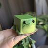 1Pc funny green ugly frog resin ornaments, for home desktop party holiday decoration, Halloween and Christmas gifts