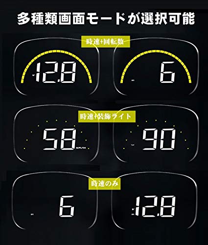 NikoMakuHUD head up display OBD2GPS compatible simultaneously [no real HUDC700S double images] Tachometer Japanese manual retrofitted car speedom