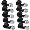 Tie Down Straps Heavy Duty Lashing Straps with Zinc Alloy Cam Buckle Sturdy PP Ribbon Backpack Bicycle for Carrier
