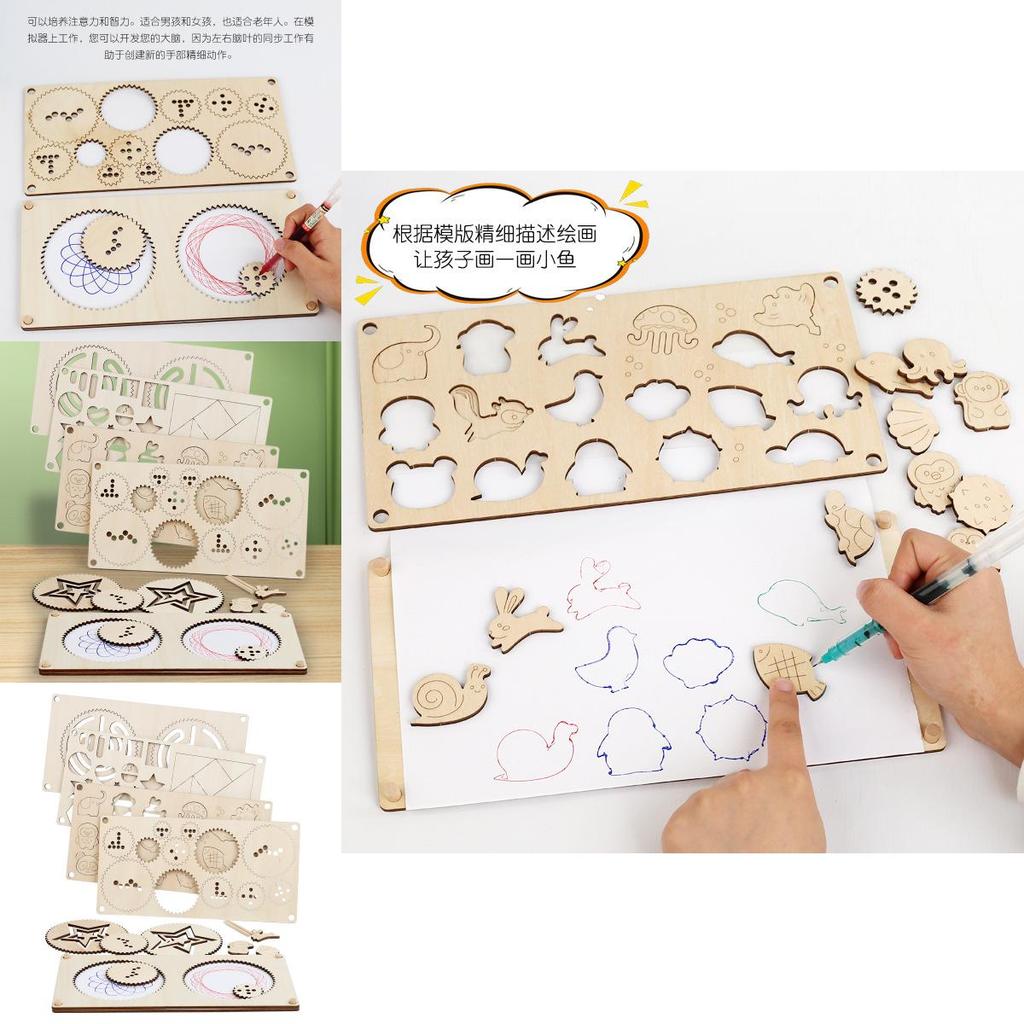 Childrens Educational Wooden Multifunction Practice Board With Handeye Coordination Training For Early Learning