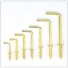 Copper-Plated L-Shaped Self-Tapping Hook Screw - Available In 1/2 Inch, 1 Inch, 2 Inches.