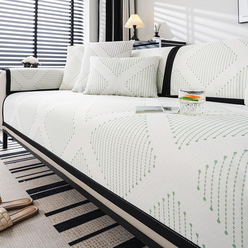 

Летняя подушка для дивана из ледяного шелка, высококачественный простой нескользящий чехол для дивана, полотенце, крутой дышащий летний чехол для дивана 70*70cm