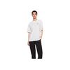 Auf Weicher Hautfreundlicher Lässiger Rundhals Kurzarm T-Shirt Unisex Oberteile Weiß 1WE10060069