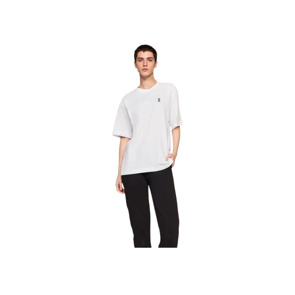 Auf Weicher Hautfreundlicher Lässiger Rundhals Kurzarm T-Shirt Unisex Oberteile Weiß 1WE10060069