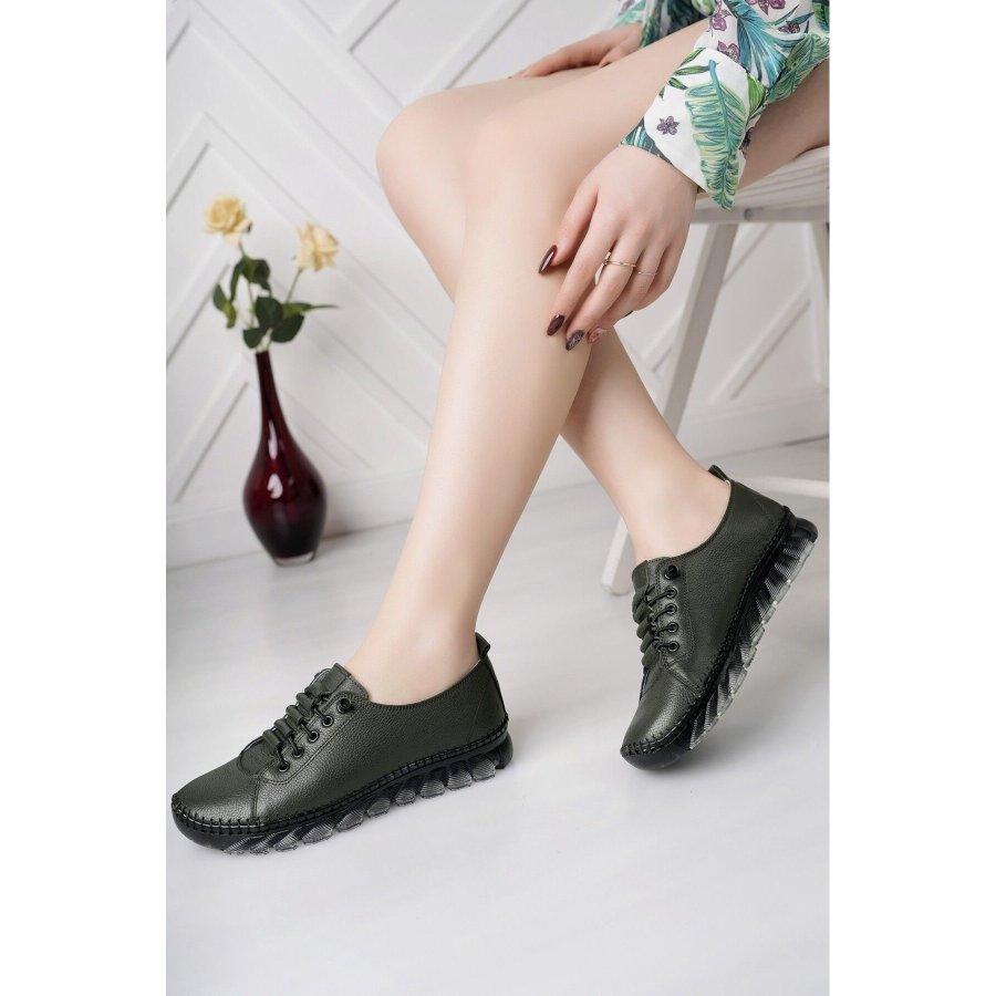 Women's Genuine Leather Gel Sole Casual Sports Shoes