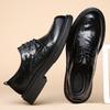 Leather shoes men's 2025 new business dress genuine leather men's leather shoes casual thick-soled breathable soft-faced British wedding shoes