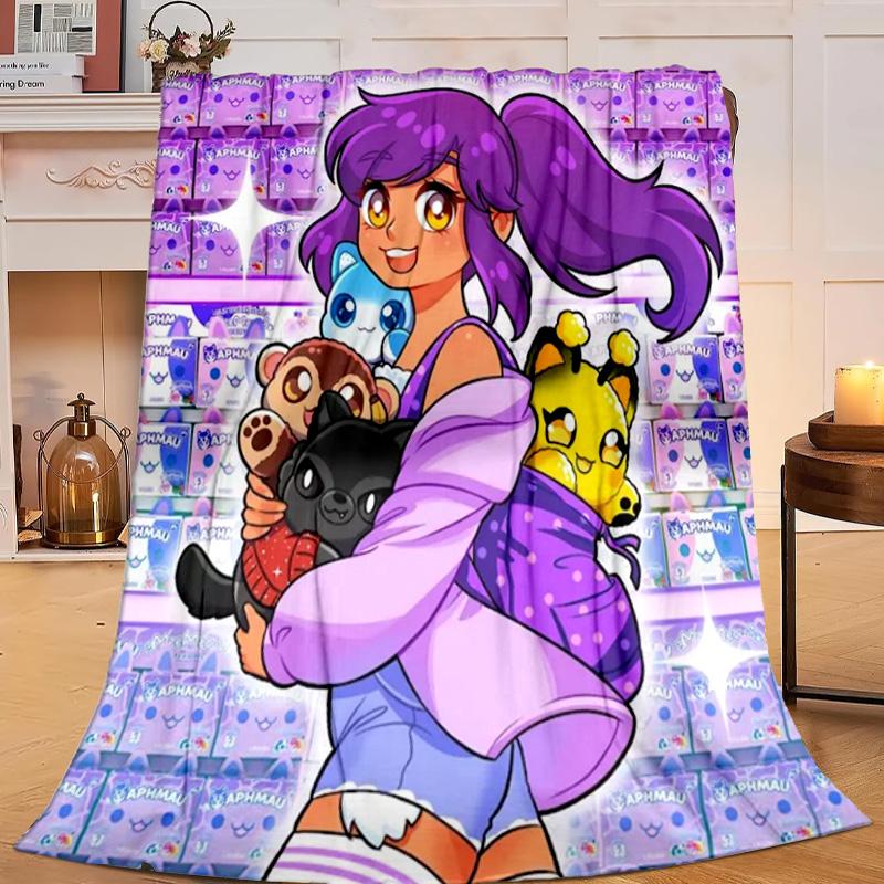 1PC Purple Powerhouse Flannel Blanket Gift, Suitable for Both Men And Women, Soft Ideal for Beds And Sofa, Birthday Or Christmas Gift