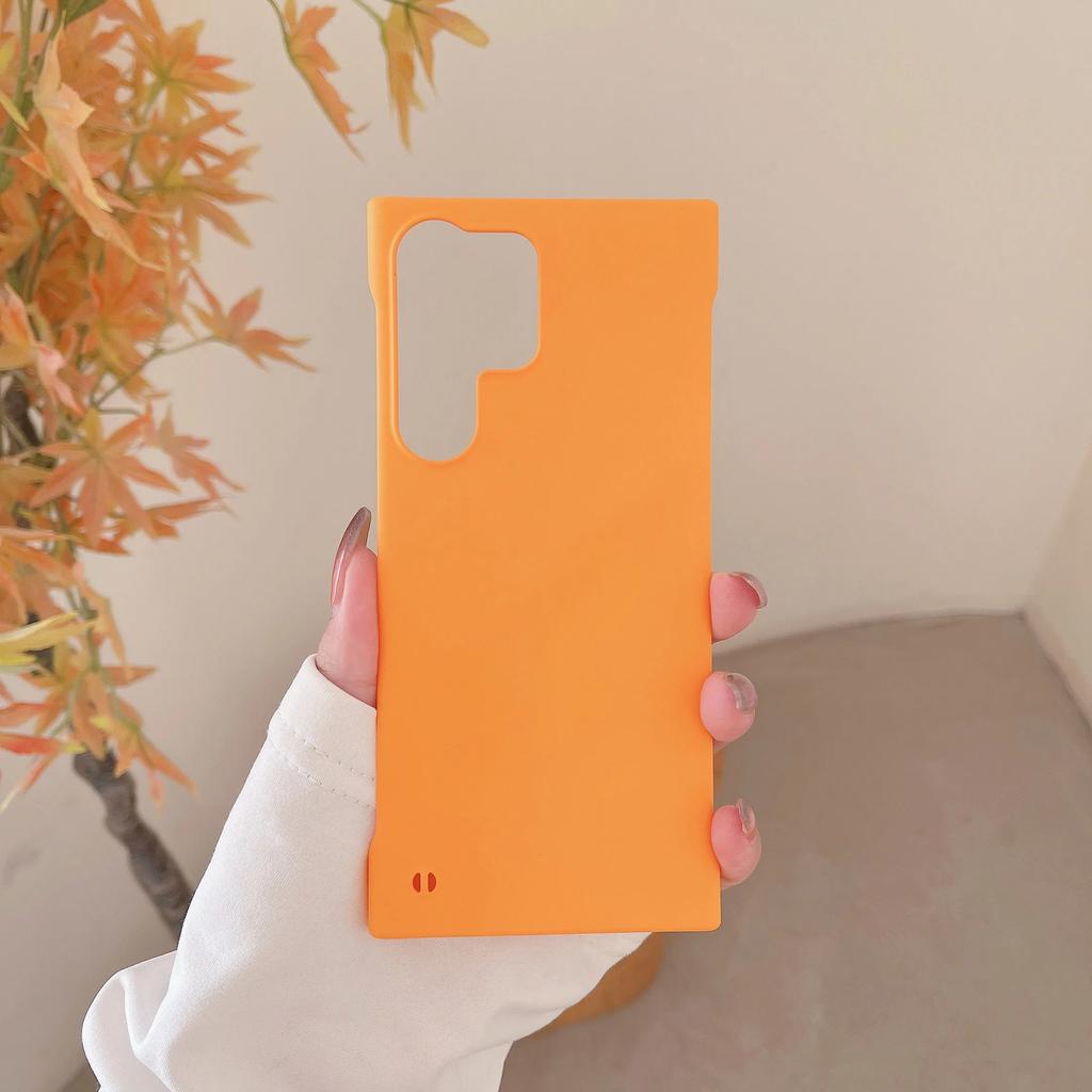Slim Frameless Phone Case For Samsung Galaxy S24 S23 S22 S21 S20 FE S10 Note 20 Ultra 10 Plus Plastic Hard Matte Back Cover T03