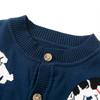 Kids' Spring/Autumn Korean Cartoon Puppy Jacquard Cotton Cardigan Sweater for Boys & Girls