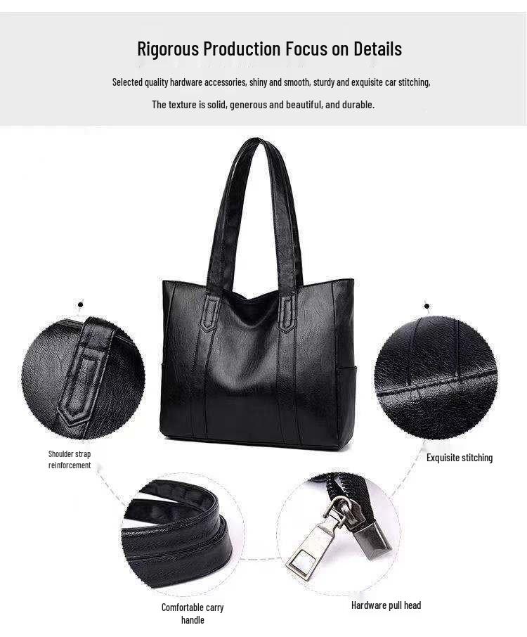 2024 Autumn Women's Large Versatile Korean Style Tote & Shoulder Bag