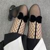 Hollow Bow Jk Black Stockings Women's Thin Anti-hook Japanese Fishnet Socks Sexy Student Summer Pantyhose