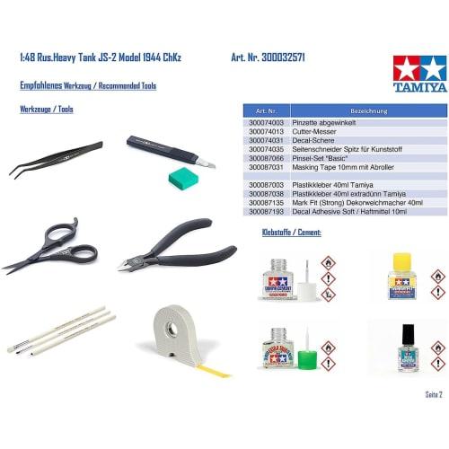 Tamiya 1/48 Military Miniature Series No. 71 Soviet Army Heavy Tank JS-2 1944 ChKZ Plastic Model 32571