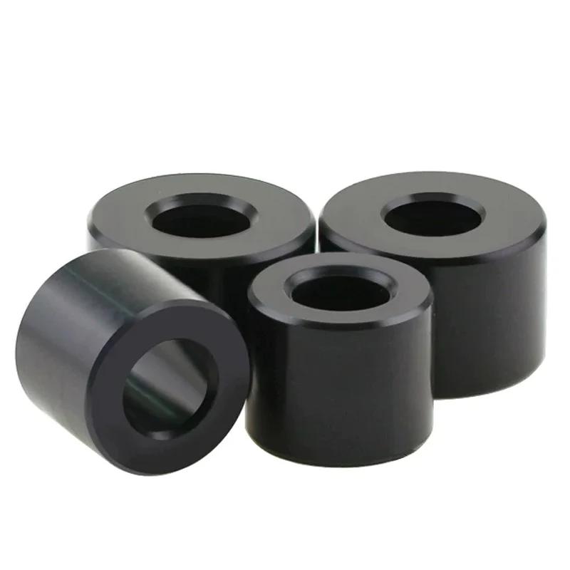10/20Pcs Black POM Bushing Washer M3 M4 M5 M6 M8 M10 Round Hollow Unthread Standoff Spacer Sleeve Insulated Plastic Gasket