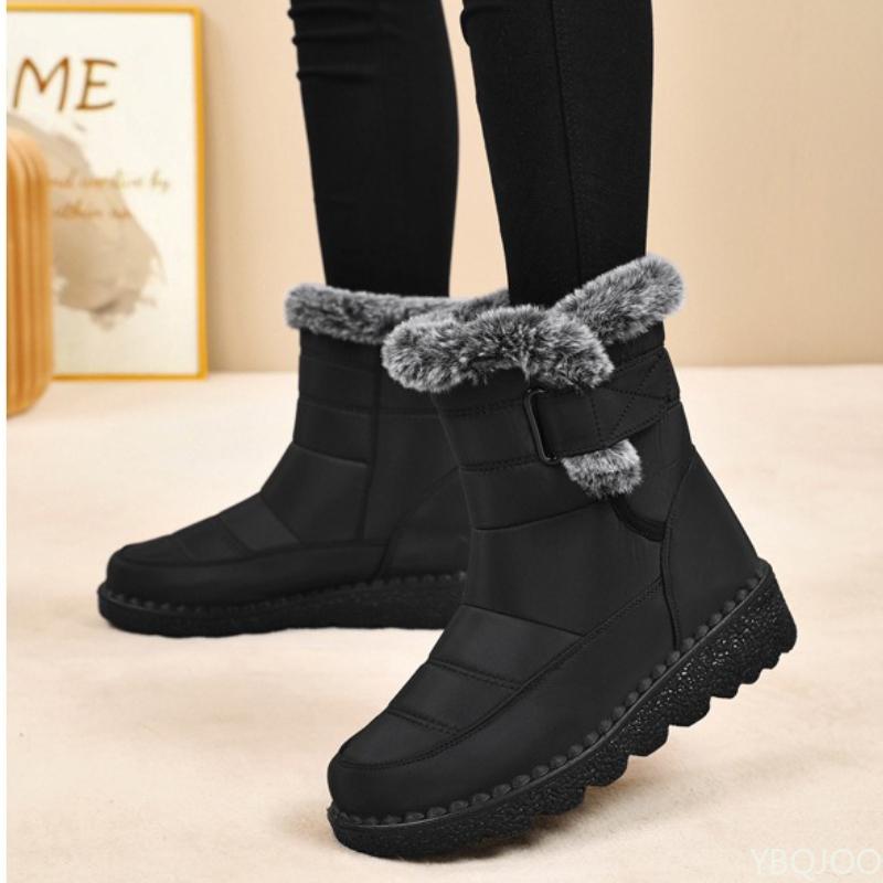 Fashion Fashion Women's Snow Boots Winter  Female Ankle Boots Warm Plus Size Simple Comfortable Versatile Casual