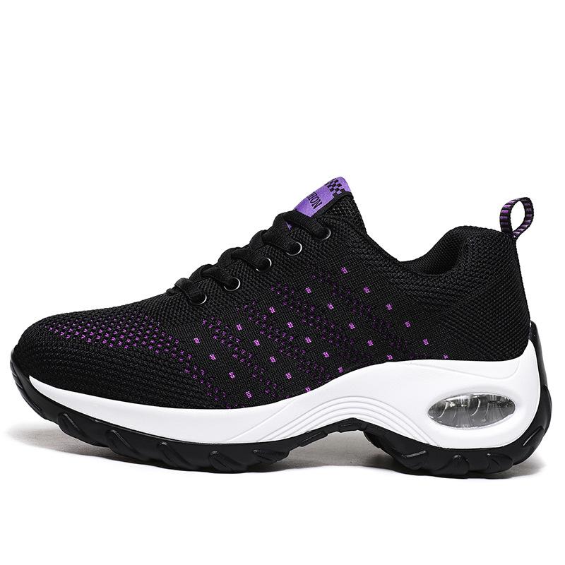 Breathable women's shoes running shoes fashion casual platform sports shoes women's square dance casual large size