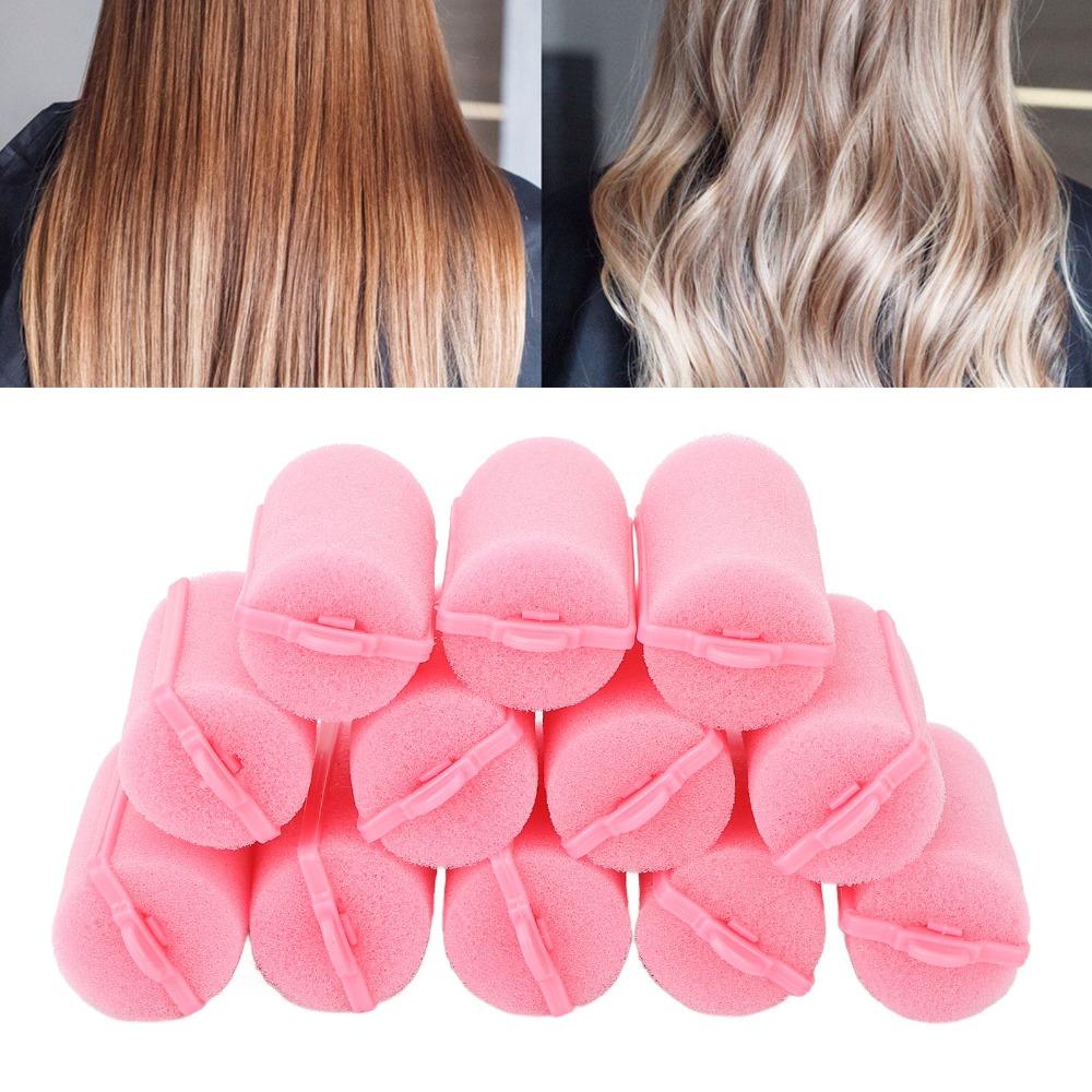 12 Stück Weiche Weiche Lockenwickler Flexibles Lockenwickler-Set Schaumstoff-Schwamm-Lockenwickler Für Zuhause und Salon