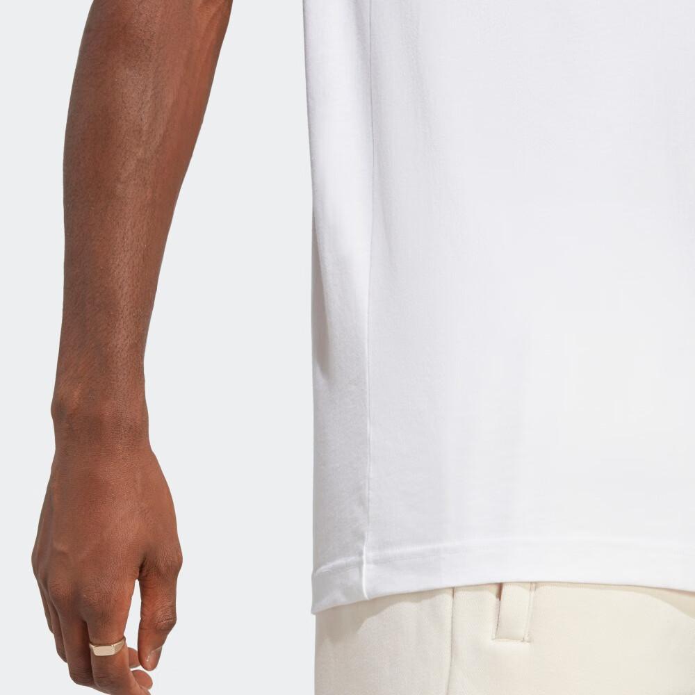 Adidas Originals Trefoil Essentials Solid Crew Neck Short Sleeve T-Shirt Men Tops White IA4872