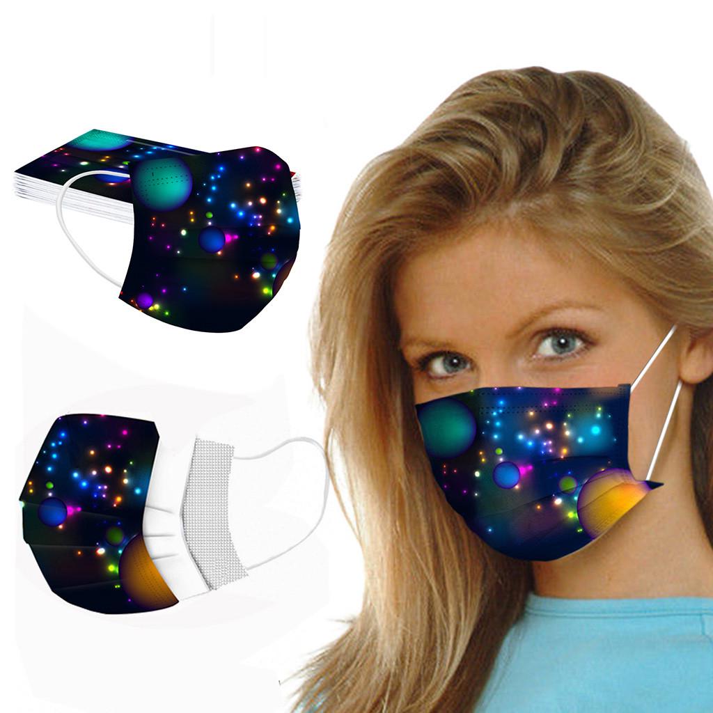 Adult Women Mask Disposable Face Mask Industrial 3Ply Ear Loop 50PC Mask