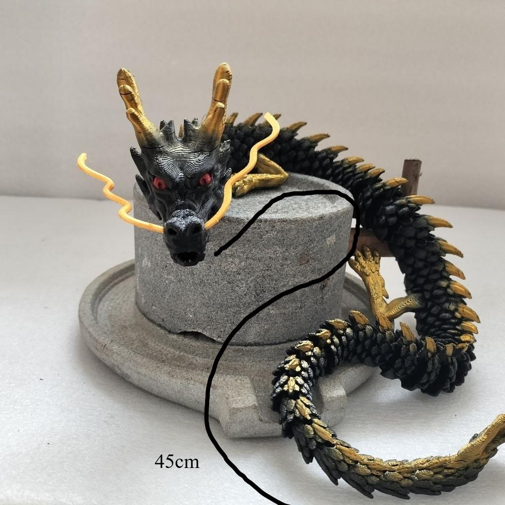 3D Dragon Ornament Moveable Body Joints Desktop Fish Tank Aquascaping Bonsai Decoration Lucky Dragon Crafts Home Decoration Gift