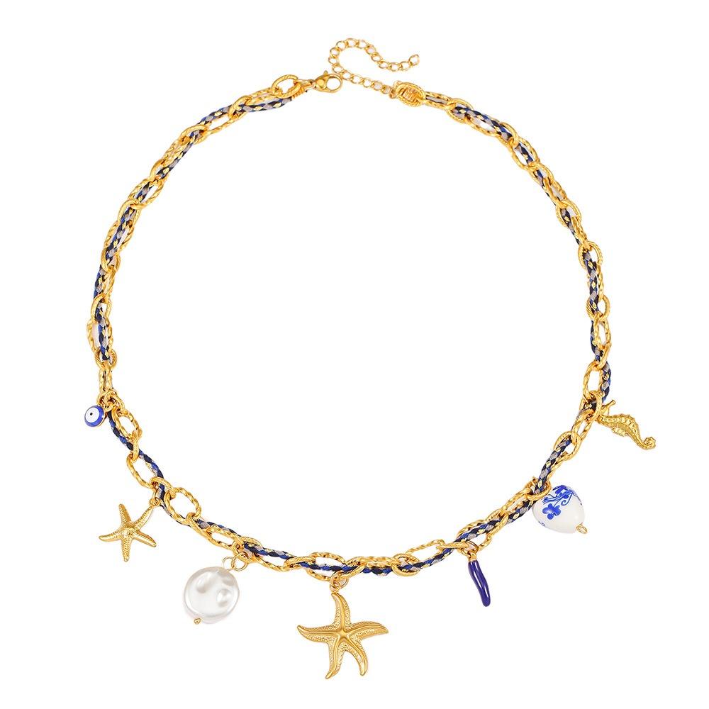 

Ожерелье в стиле бохо, геометрическое ожерелье-чокер, модная цепочка на ключицу 5