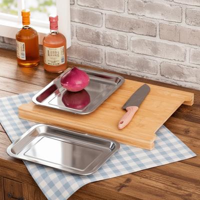 Thickened Wooden Cutting Board Non-Slip with Drawers Bread Cutting Board Eco-Friendly Multi-Functional Cutting Plate Mat