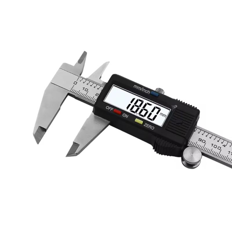 Stainless steel digital vernier caliper, electronic measuring instrument, measuring tool,150mm. Learning, industry, woodworking