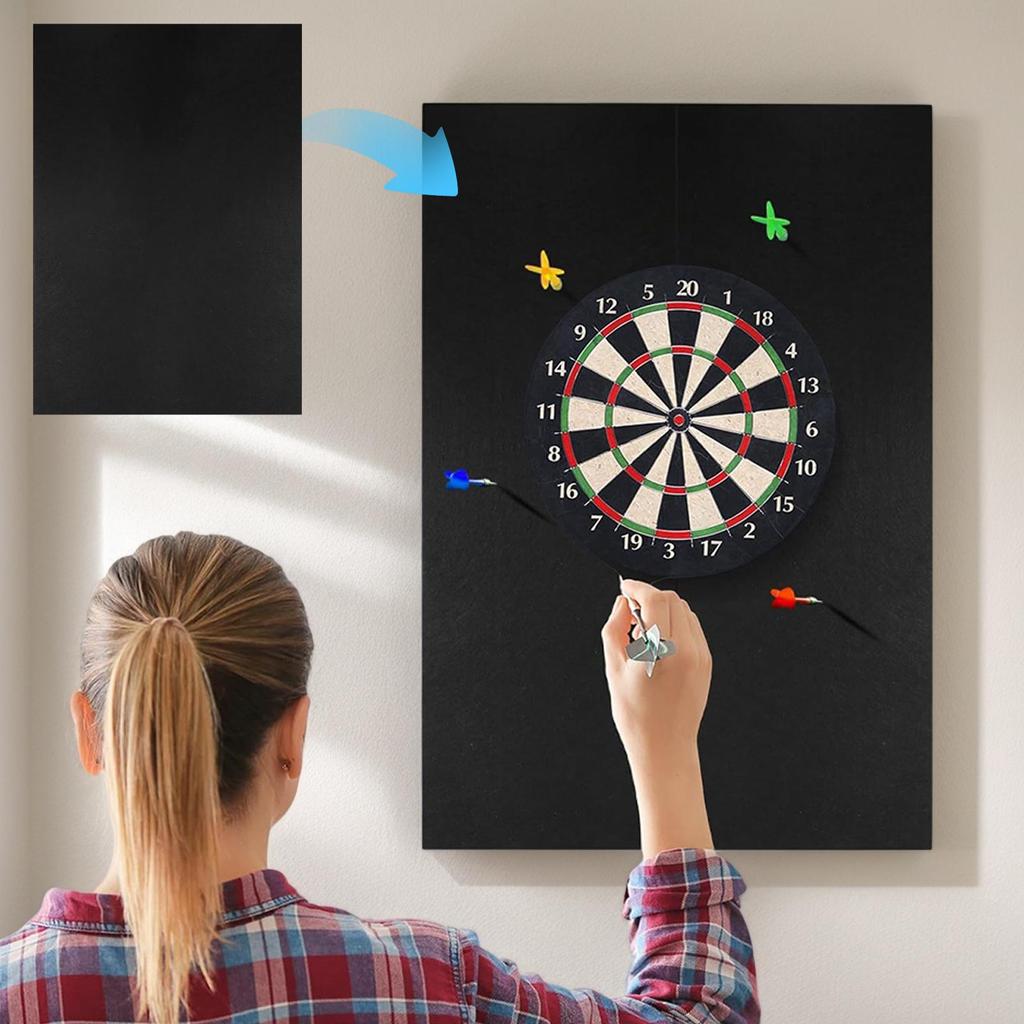 Dartboard Wall Protector Self-Adhesive Felt Wall Protector Spliced Wall Border for Professional Darts Dart Board Accessories