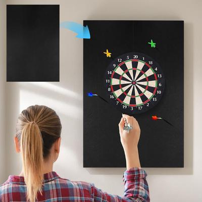 Dartscheiben-Wandschutz Selbstklebender Filz-Wandschutz Geteilte Wandbegrenzung für professionelles Dart Dartscheiben-Zubehör