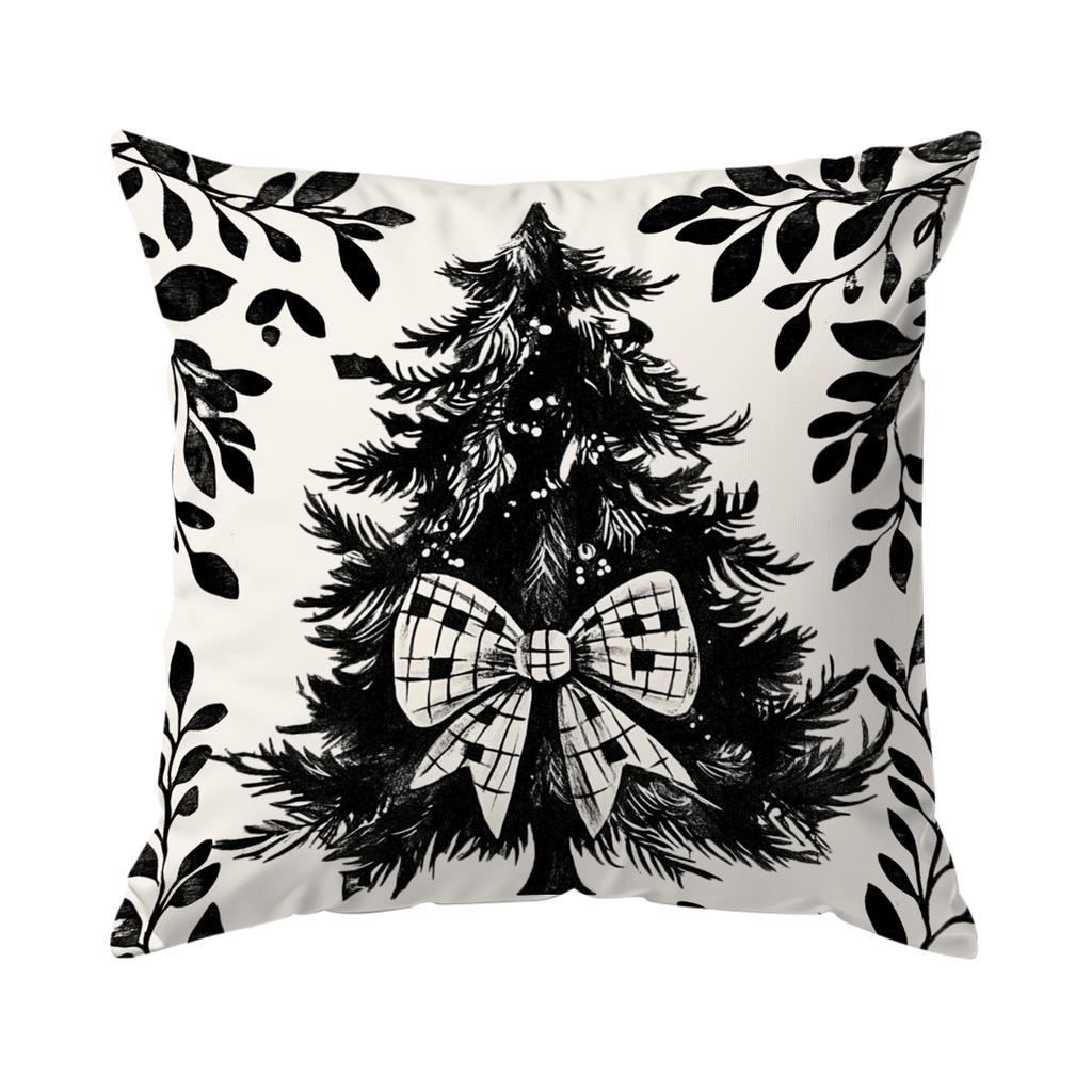 Christmas Tree Pillowcase Bedroom Sofa Cushion Cover 100% Polyester Living Room Cushion Pillowcase Home Decor