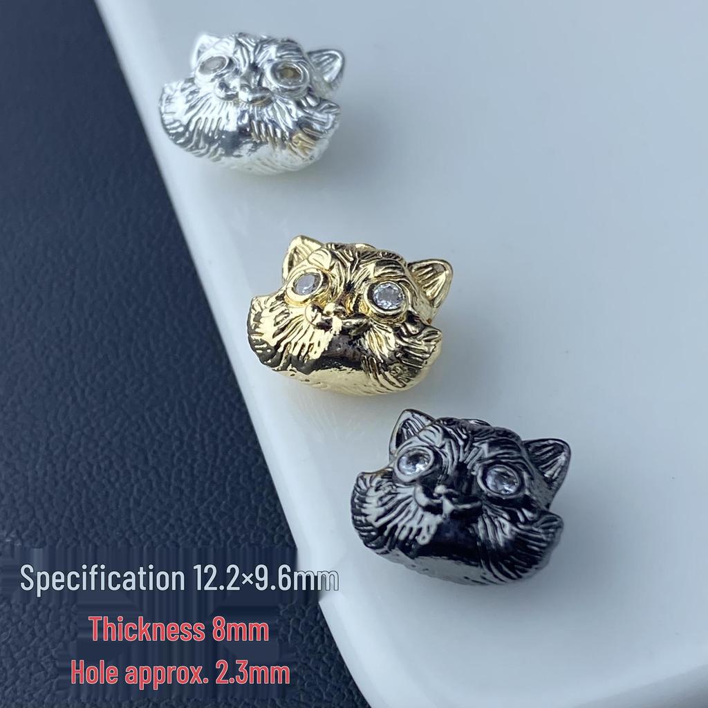 Color-Preserving Lucky Cat Spacer Beads for DIY Jewelry, Handmade Bracelets, Crystal Bead Strings, and Accessories