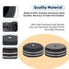 Monosaudio Speaker 400kg Weight Improved Audio Sound Vibration Compatible with 3M Tape and Screw for Home AV and Sound 4-Piece Insulators, Aluminum,