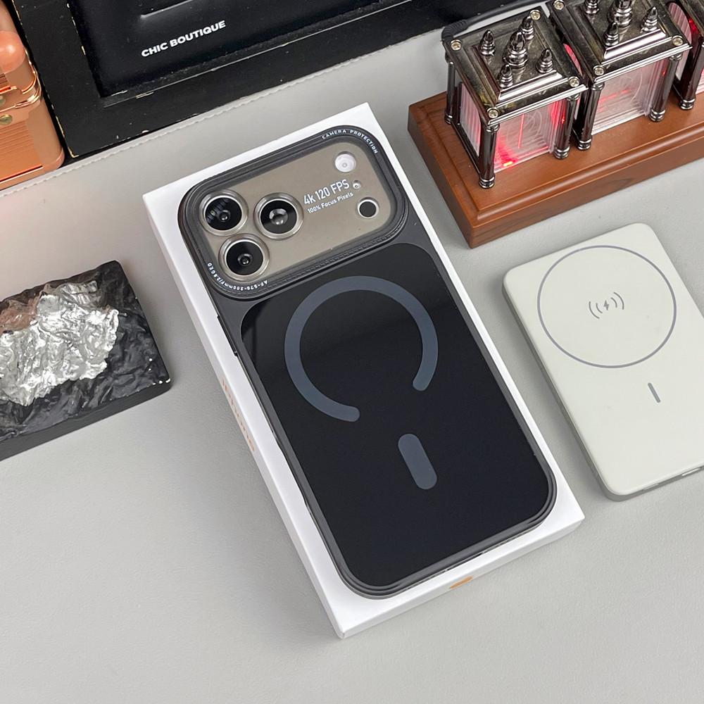 

Magnetic Phone Case for iPhone 16: Upgrade to iPhone 17 Pro Max Style with Frosted Window Protection iPhone 16 Pro чорний