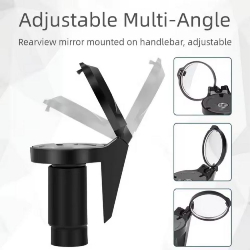1 Peça/2 Peças Espelho Retrovisor de Bicicleta Universal Ajustável Espelhos Convexos Giratório Espelho de Extremidade de Guidão Acessórios para Bicicleta MTB Estrada