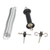 Electric Fence Gate Kit PP Iron 5 Meters Animal Spring Door Accessory with Handle Insulated Nail for Livestock