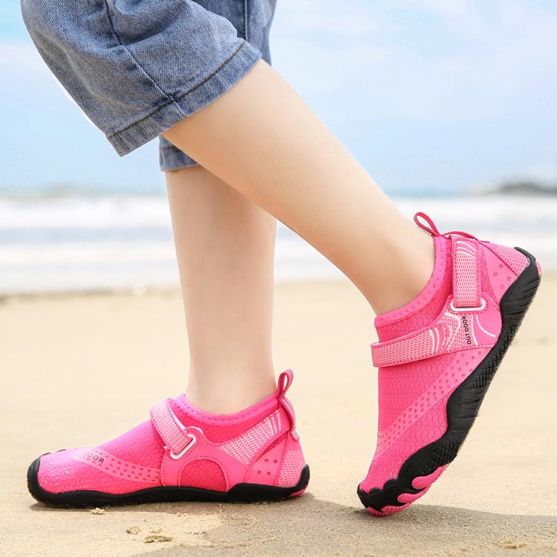 24–39 Sommer-Kinder, schnell trocknend, Silikon, weicher Boden, fünf Finger, Schwimmschuhe, Outdoor-Strandschuhe
