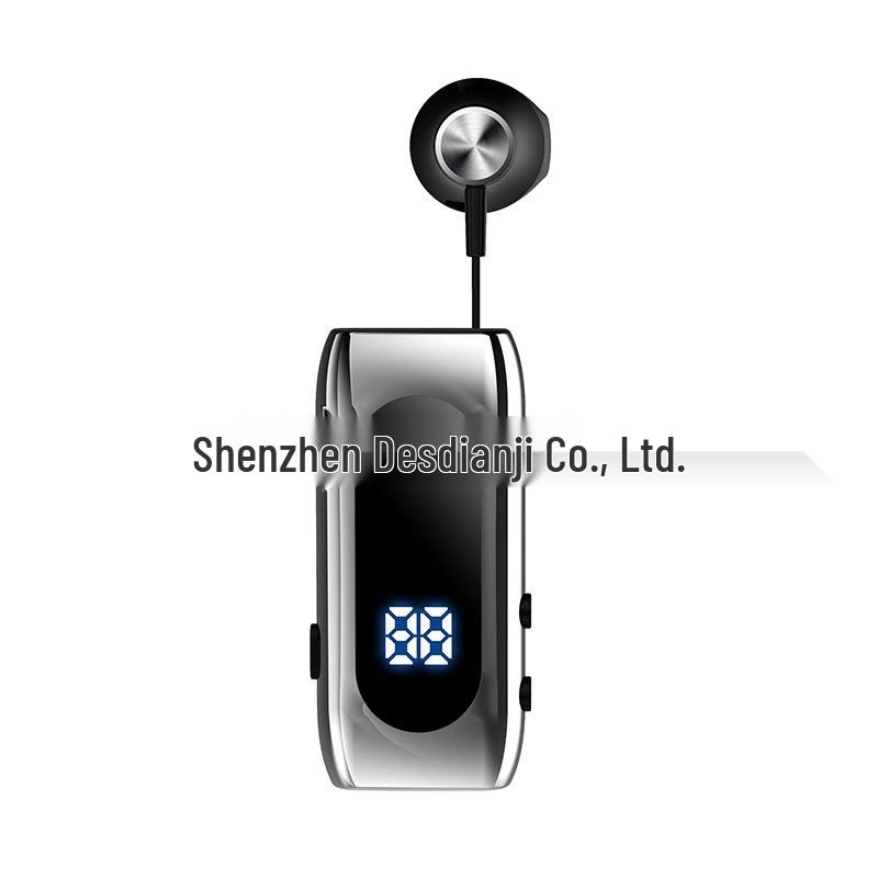 K55 Bluetooth 5.0 Clip-On Retractable Earbuds: Smart, Universal, Ideal for Business and Sports