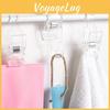 Multi Clear Functional Plastic Clip Hooks Bathroom Towel Hanging Organizer Tool