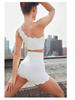 Shockproof Medium Support Backless Sports Bra with Removable Cups - Minimizes Chest Appearance for Yoga & Fitness