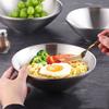 Anti Fall Ramen Bowl Japanese Style Double Layer Rice Bowl 304 Stainless Steel Bowl  Restaurant