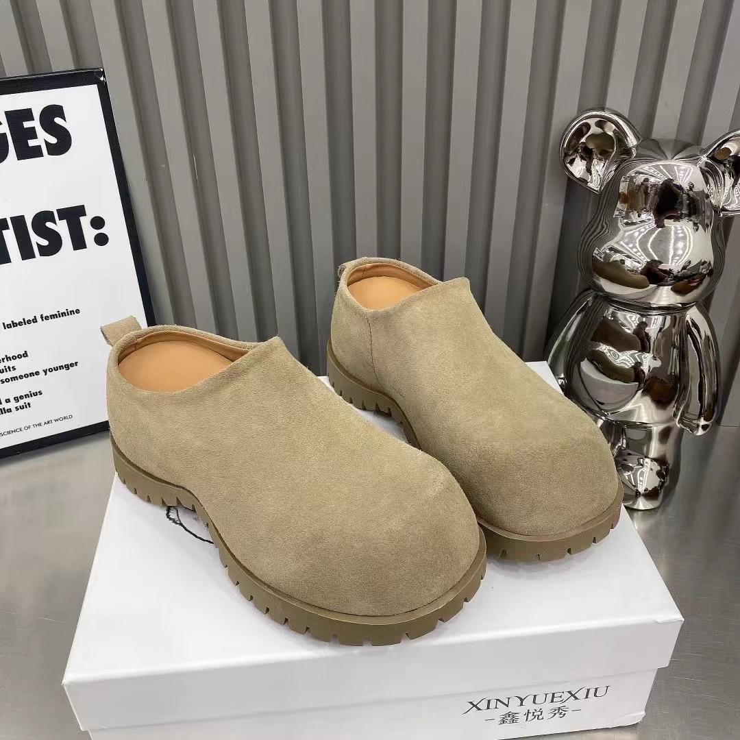 

Толстоподошвенные шлепанцы Birkenstock с сумкой на голове и половинкой для ношения на улице 2025 новая весна ретро уродливые милые повседневные одинарные туфли женский тренд 40