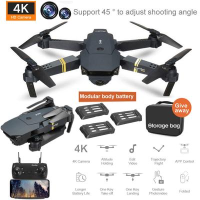E58 RC Drone Wifi 4K HD Wide Angle Camera Aerial Photography Aircraft Helicopter Quadcopter Folding Toy Plane Gifts