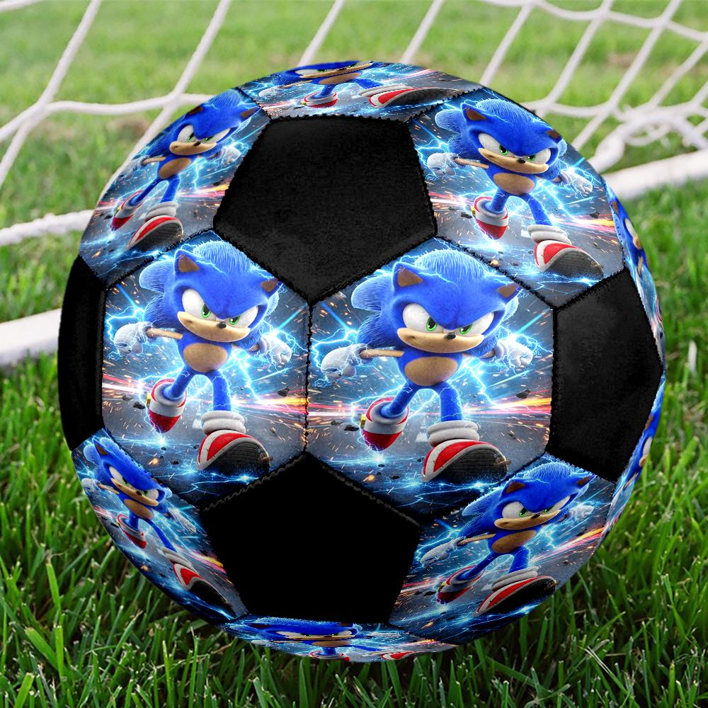 Sonic Theme Size 5 Soccer Ball, Suitable for Both Indoor and Outdoor Matches, a Gift Suitable for Everyone.