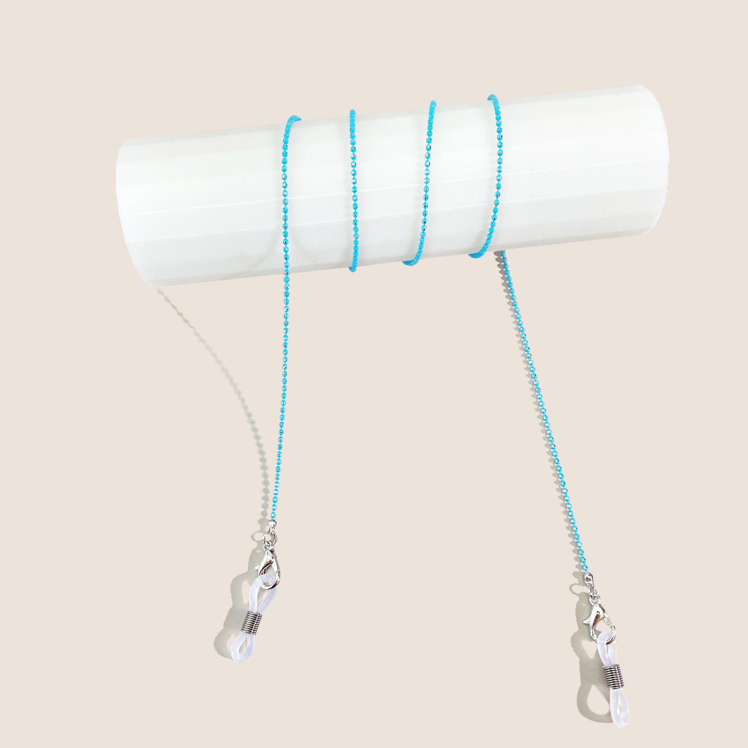 

Античный цвет бисерная цепочка-шнурок для очков: Медные бусины 1,5 мм, цветной гальванический дизайн