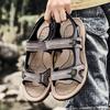 38-48 Mens Large Size Genuine Leather Men Sandals Summer Men Beach Sandals Outdoor Sandals For Men