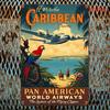 Vintage Caribbean Travel Poster  Tropical Airlines Theme Wall Decor with Convertible Panama American World Airways Design