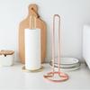 Vertical Roll Paper Towel Holder Iron Paper Towel Stand Vertical Napkins Rack  Table Decor