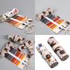 12/24/36/48 Holes Multifunctional Pencil Bag Canvas Pencil Case Lovely Animal Pencil Roll Canvas Pencil Wrap for Artists