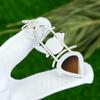 Pear Sardonyx Stone Sterling Silver Anniversary Mother Bezel Engagement Pendant