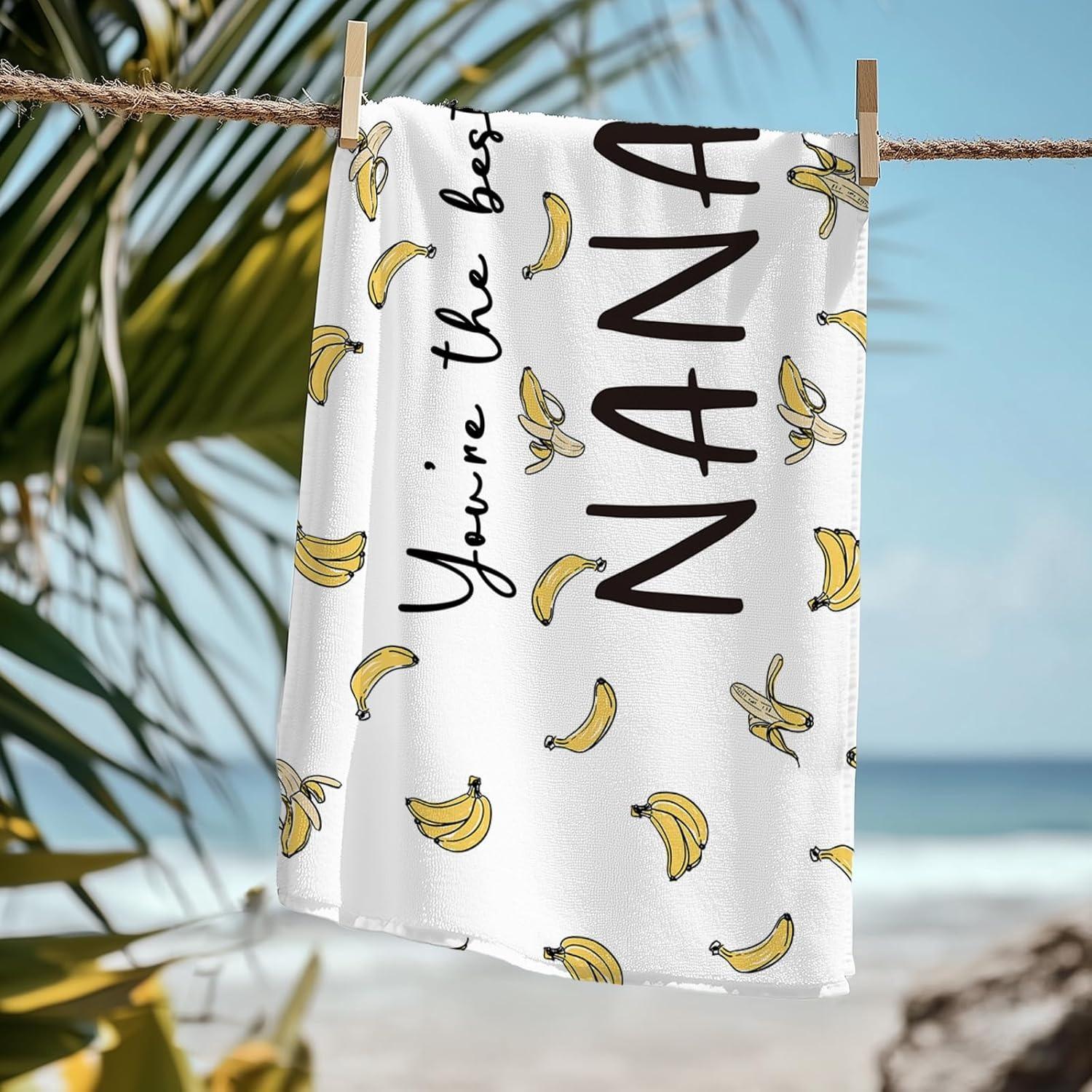 

1PC Gifts To NaNa Bath Towels Mother s Day Towel Festival Gift Quick-Dry Beach Towel For Yoga Tourism Beach GYM Camping Swimming W40*H60(CM)