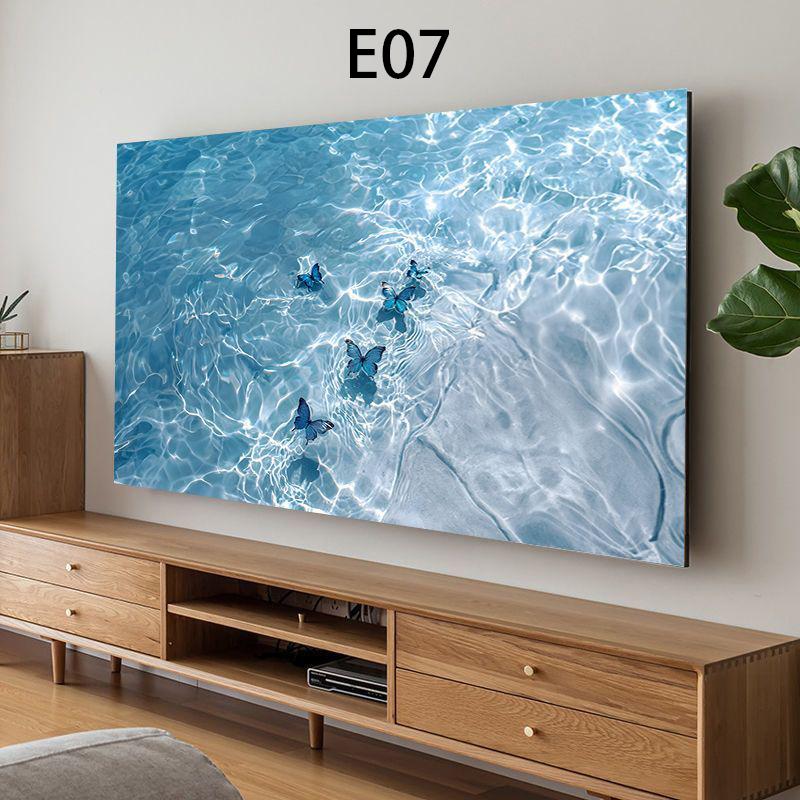 Universal Television LCD TV Hood Dust Cover Home Living Room Decor Printed TV Protector Case For 47/50/55/58/65/70/75//85 Inch